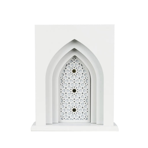 White light up mosque door decoration