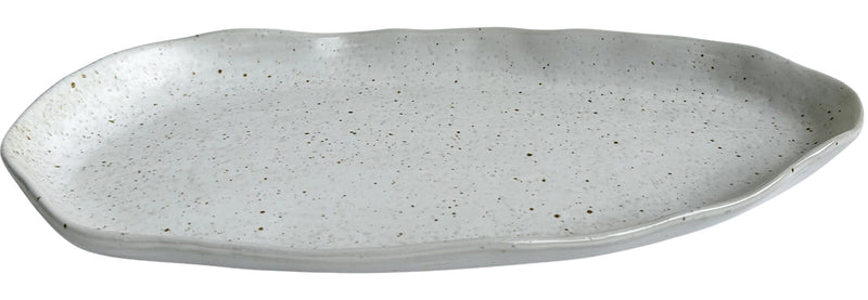 Ivory ceramic oval platter