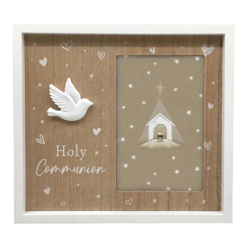 Holy Communion dove photo frame 20x22cm