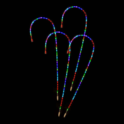 Ronis RGB Lightshow Candy Cane Stakes 4pc