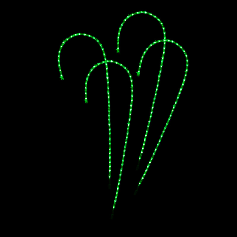 Ronis RGB Lightshow Candy Cane Stakes 4pc