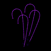Ronis RGB Lightshow Candy Cane Stakes 4pc
