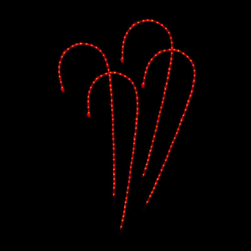 Ronis RGB Lightshow Candy Cane Stakes 4pc