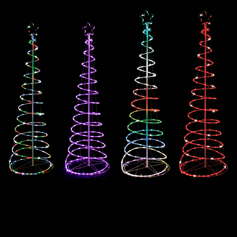 Ronis RGB Lightshow Spiral Tree 180cm Assorted