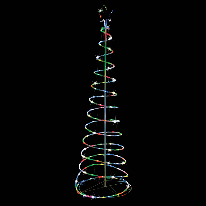 Ronis RGB Lightshow Spiral Tree 180cm Assorted