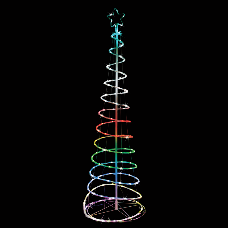 Ronis RGB Lightshow Spiral Tree 180cm Assorted