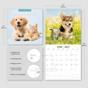 2027 Square Wall Calendar Cats & Dogs image 3 – thumbnail