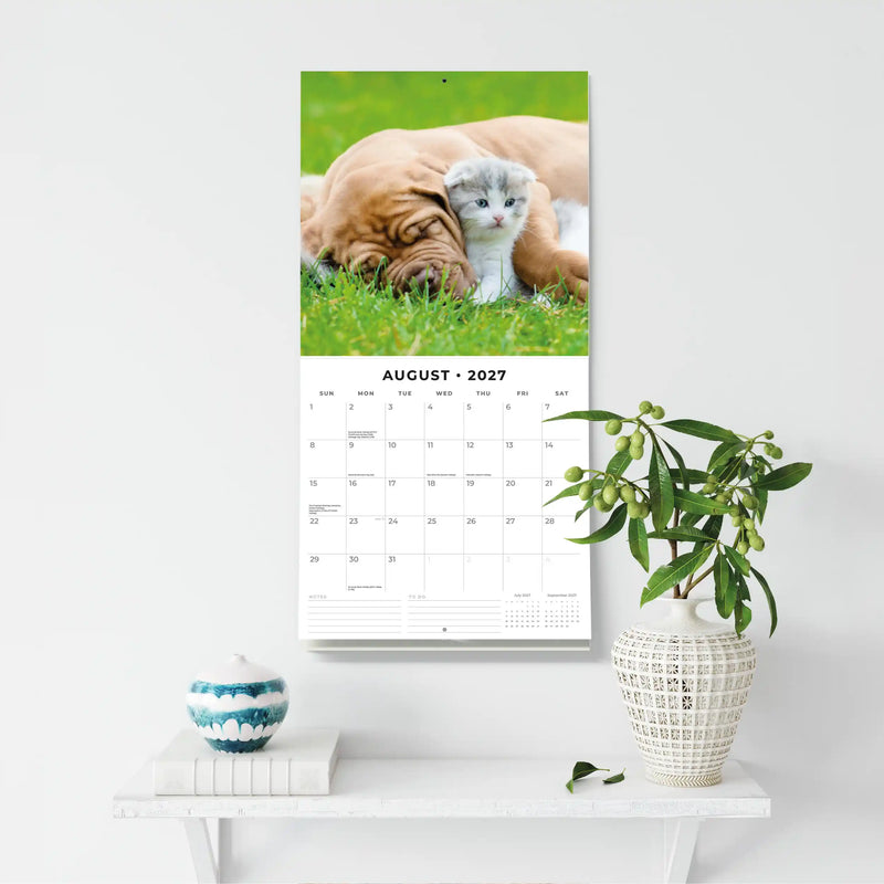 2027 Square Wall Calendar Cats & Dogs image 6