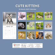 2027 Square Wall Calendar Cute Kittens image 2 – thumbnail