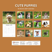 2027 Square Wall Calendar Cute Puppies image 2 – thumbnail