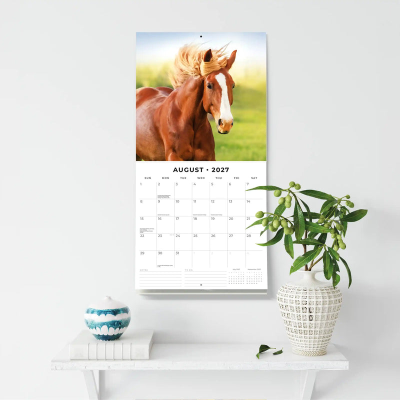2027 Square Wall Calendar Horses image 6