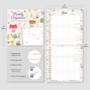 2027 Square Wall Calendar Family Organiser - At Home image 3 – thumbnail