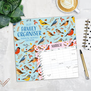 2027 Square Wall Calendar Family Organiser - Birdsong image 5 – thumbnail