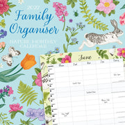 2027 Nature family organiser square wall calendar – thumbnail