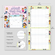 2027 Square Wall Calendar Mum's Busy Day image 3 – thumbnail