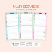 2027 Square Wall Calendar Mum's Organiser image 2 – thumbnail