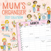 2027 Mum's Organiser square wall calendar for family planning – thumbnail