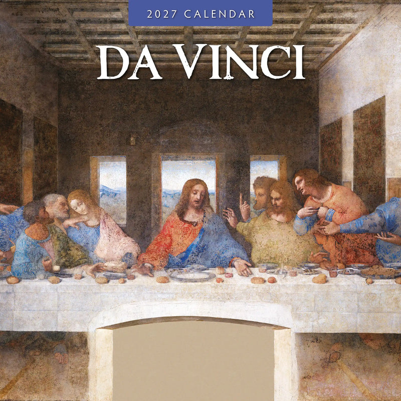 2027 Da Vinci square wall calendar featuring Renaissance artwork