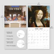 2027 Square Wall Calendar Da Vinci image 3 – thumbnail