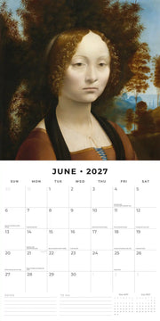 2027 Square Wall Calendar Da Vinci image 4 – thumbnail
