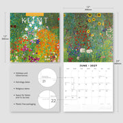 2027 Square Wall Calendar Klimt image 3 – thumbnail