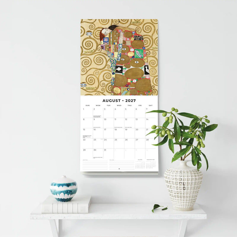 2027 Square Wall Calendar Klimt image 6