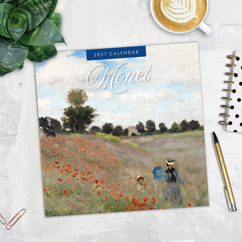 2027 Square Wall Calendar Monet image 5