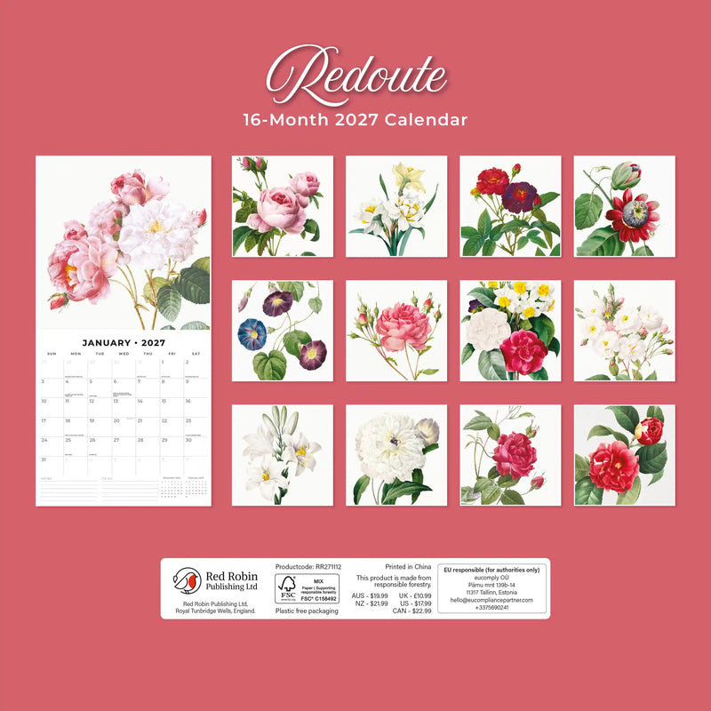 2027 Square Wall Calendar Redoute image 2