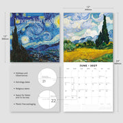 2027 Square Wall Calendar Vincent Van Gogh image 3 – thumbnail