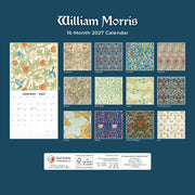 2027 Square Wall Calendar William Morris image 2 – thumbnail