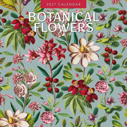 2027 Botanical Flowers square wall calendar with floral imagery – thumbnail