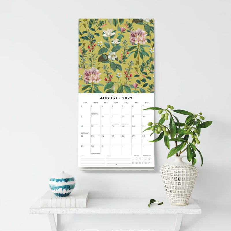 2027 Square Wall Calendar Botanical Flowers image 6