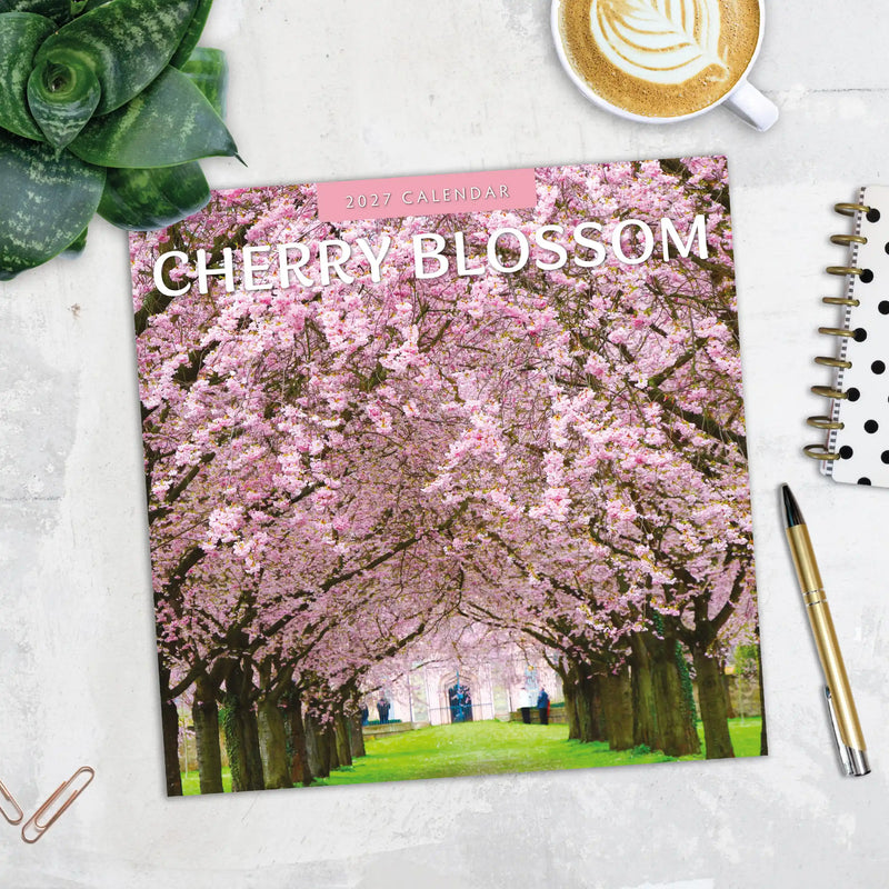 2027 Square Wall Calendar Cherry Blossom image 5