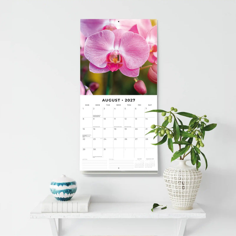 2027 Square Wall Calendar Orchids image 6