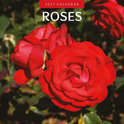 2027 Roses square wall calendar with rose photography – thumbnail