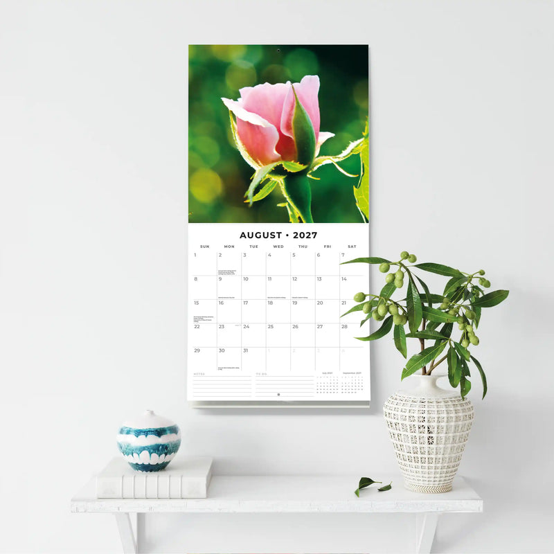 2027 Square Wall Calendar Roses image 6