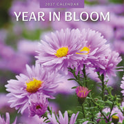 2027 Year in Bloom square wall calendar with seasonal flower imagery – thumbnail