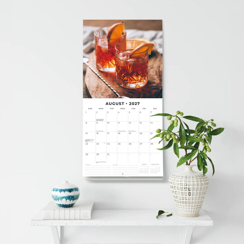 2027 Square Wall Calendar Cocktails image 6