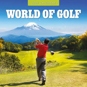 2027 World of Golf square wall calendar with golf imagery – thumbnail