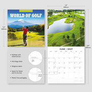 2027 Square Wall Calendar World of Golf image 3 – thumbnail