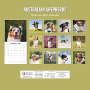 2027 Square Wall Calendar Australian Shepherds image 2 – thumbnail