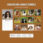 2027 Square Wall Calendar Cavalier King Charles Spaniels image 2 – thumbnail