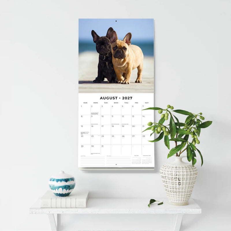 2027 Square Wall Calendar French Bulldogs image 6