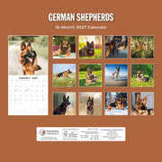 2027 Square Wall Calendar German Shepherds image 2 – thumbnail