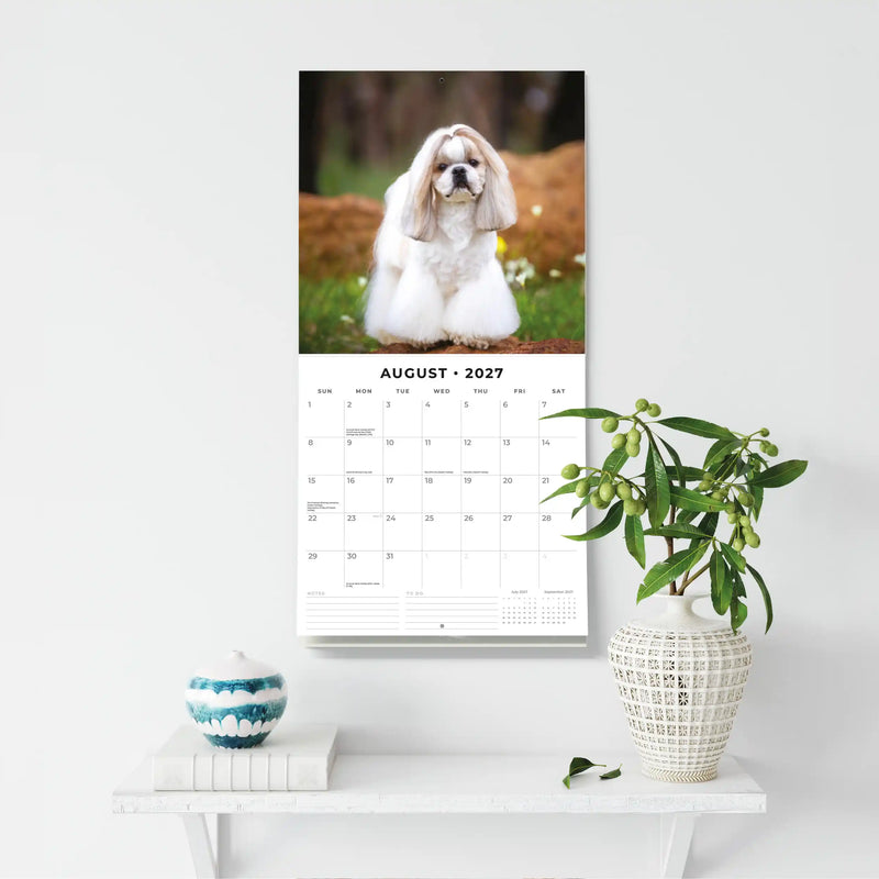 2027 Square Wall Calendar Shih Tzu image 6