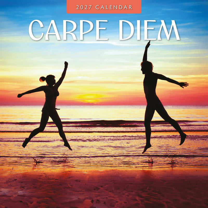 2027 Carpe Diem motivational square wall calendar