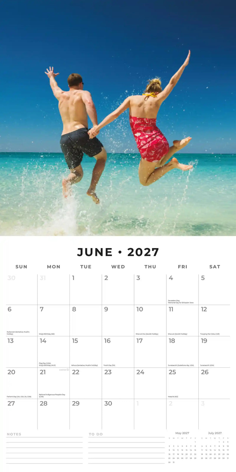 2027 Square Wall Calendar Carpe Diem image 4