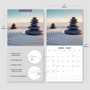 2027 Square Wall Calendar Zen image 3 – thumbnail
