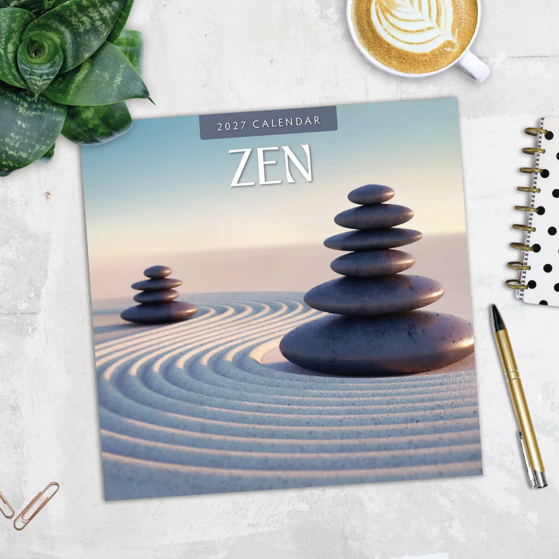 2027 Square Wall Calendar Zen image 5