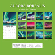 2027 Square Wall Calendar Aurora Boraellis - Northern lights image 2 – thumbnail